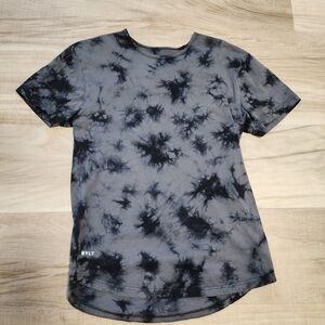 Men's Black Tie-Dye Shirt